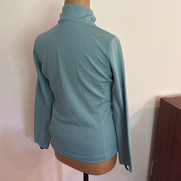 Patagonia sz XS Capilene Baselayer midweight light blue Quarter-Zip great cond - Picture 2 of 5